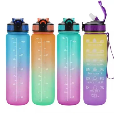 Plastic fles van 1 liter met dop